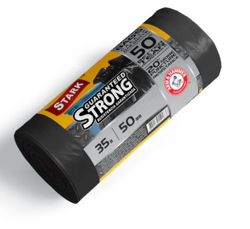 Пакети для сміття 35х50 STARK міцні чорні